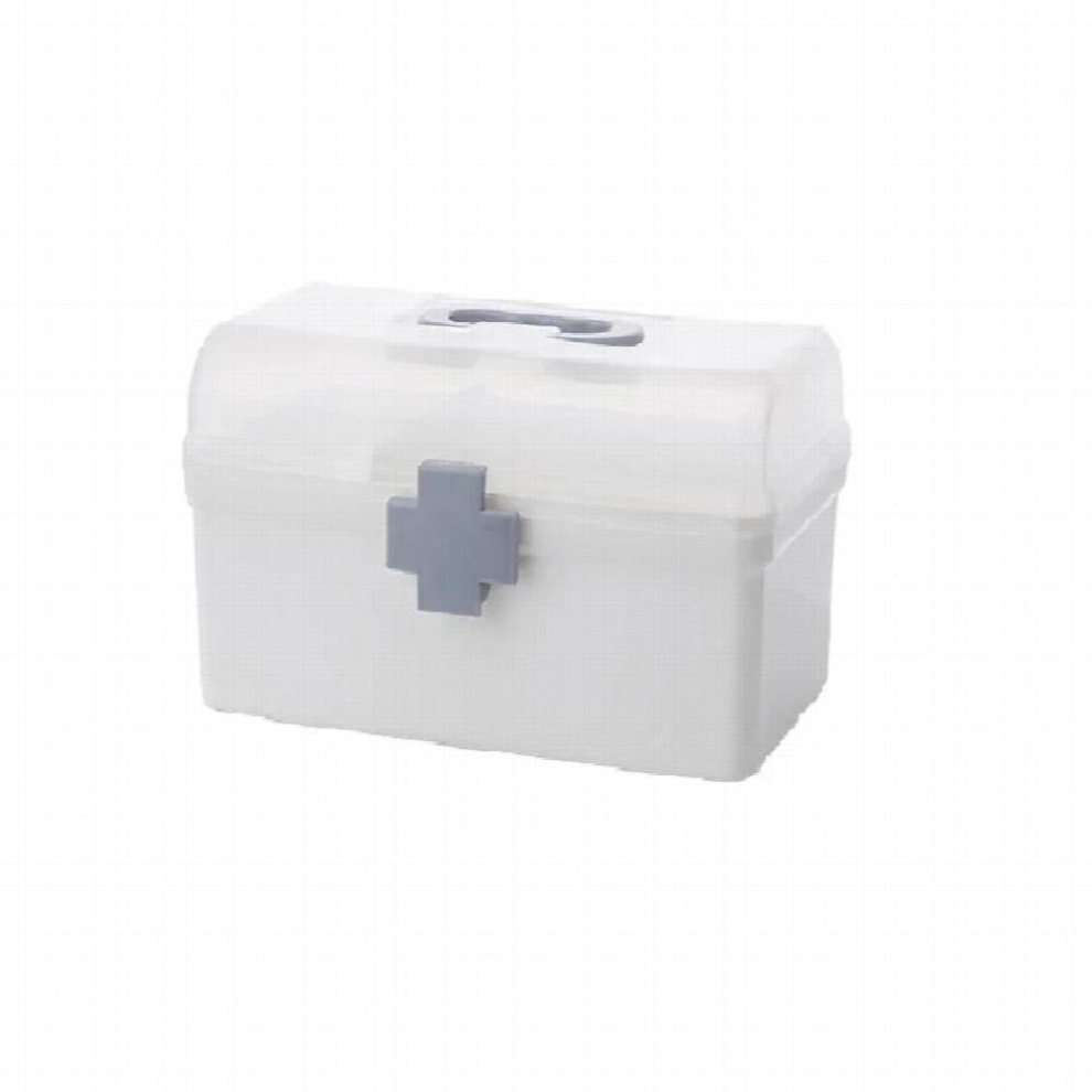 Multicoloured First Aid Kit Storage Box Medicine Storage Box With Handle Portable Medicine Container Emergency Organizer Home Organizer