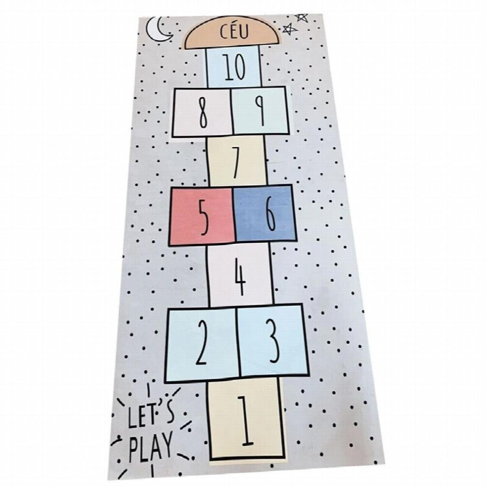 Nordic Baby Hopscotch Game Mat Kids Activity Play Gym Mats Children Infant Adventure Road Rugs Crawling Carpet for Children Room