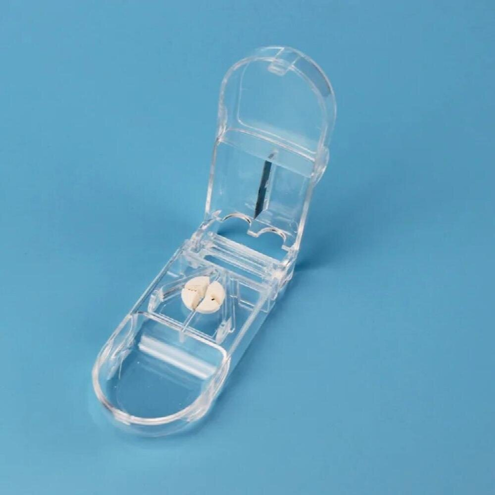 Multicoloured Creative Type Of Medicine Cutting Box Pill Breaker Divider Medicine Dispenser For The Elderly