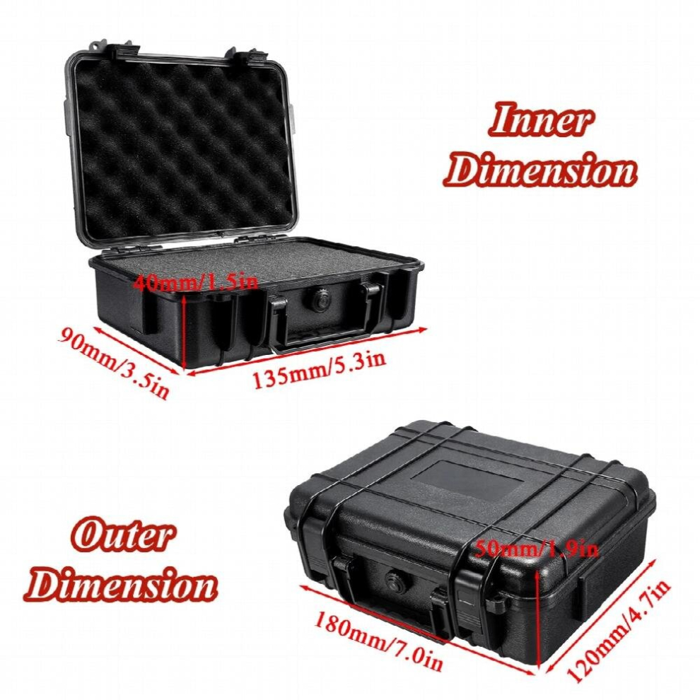 7 Sizes Waterproof Hard Carry Case Bag Tool Kits With Sponge Storage Organizer Box Plastic Safety Equipment Hardware Tool Box 885666932472