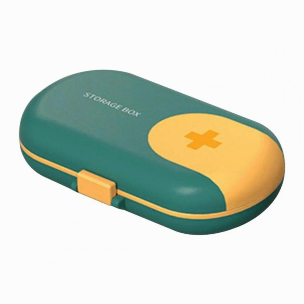Green 1Pcs Portable Pill Box Tablet Pillbox Dispenser Medicine Boxes Dispensing Medical Kit Organizer
