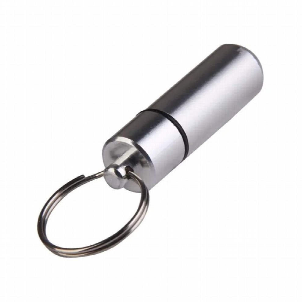 Multicoloured Portable Pill Box Container Mini Aluminium Pill Case Carry Bottle Case Hearing Protection Pocket Earplugs Box Keychain Outdoor