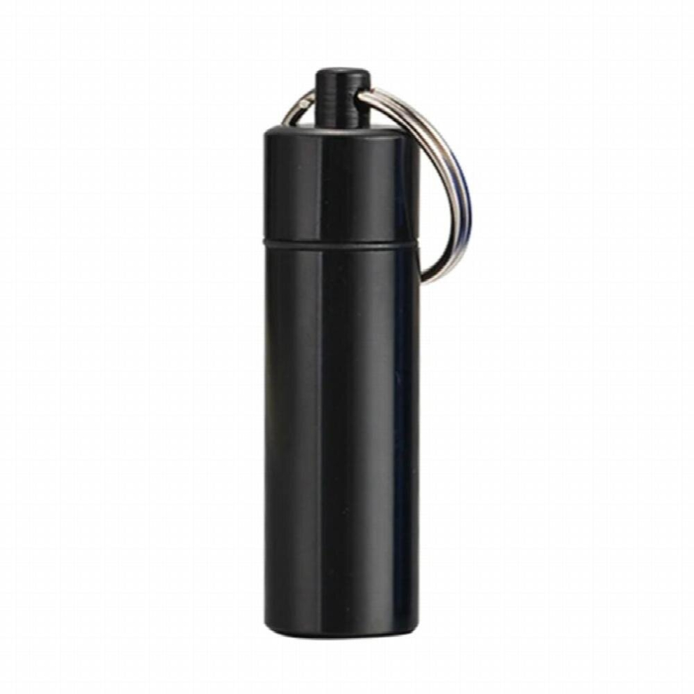 Multicoloured Mini Portable Aluminium Pill Case Keychain Portable Storage Container Hearing Protection Earplugs Box Multifunction Keychain