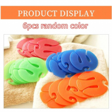 6pcs/Bag Sock Clips Clamp Sock Hook Underwear Clip Travel Portable Bra Clip Tie Drying Rack Home Storage Organizer
