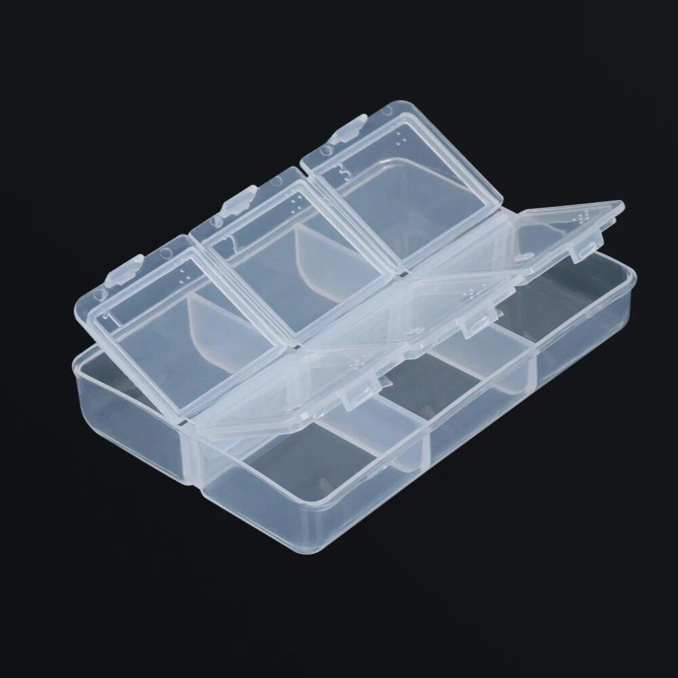 1PCS Transparent Plastic Storage Case 6 Days Tablet Pill Medicine Box Holder Storage Organizer Container Case Pill Box Splitters