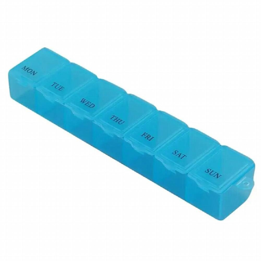 Multicoloured 7 Pill Medicine Tablet Pillbox Dispenser Organizer Case With Compartments Pill Box Multicolor Container For Medicines