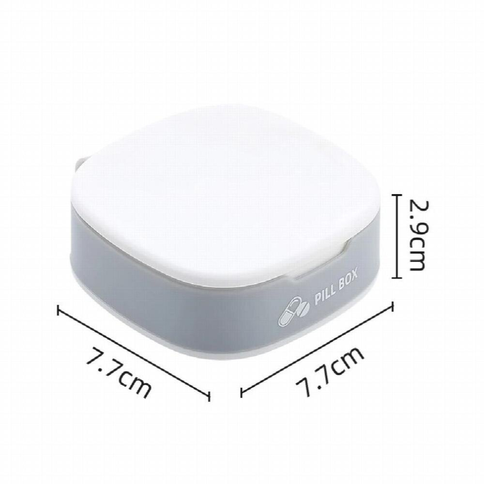 Multicoloured 4 Grid Waterproof Medicine Pill Box For Storage Travel Pill Case Vitamins Container Plastic Box Capsules Organizer For Tablets