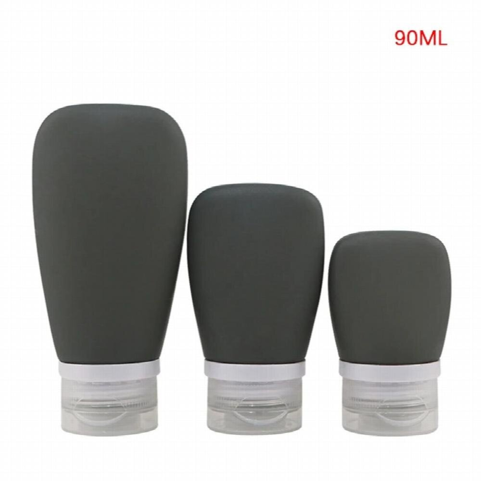 Empty Hand Sanitizer Travel Size Holder Hook Keychain Carriers Flip Cap Reusable Portable Empty Bottles 1pc