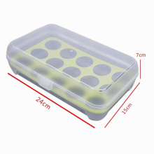 15 Grids Plastic Egg Storage Box Egg Cartons Portable Wild Picnic Egg Organizer Food Holder Fridge Kitchen Supplies
