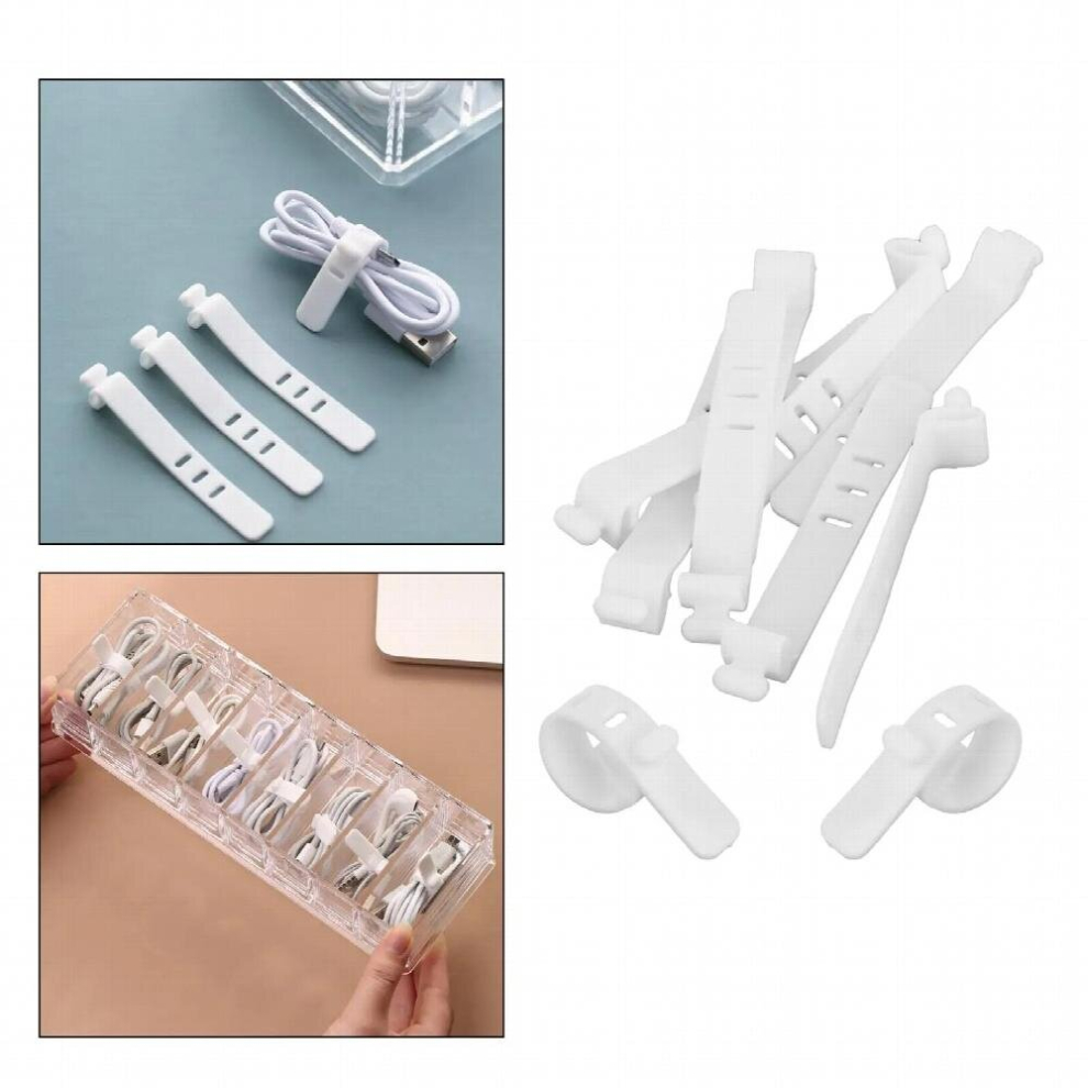 10 Pack Reusable Cable Ties 3 Holes Wire Organizer For Data Cable Cord Cables Office Wire Management 885667162205