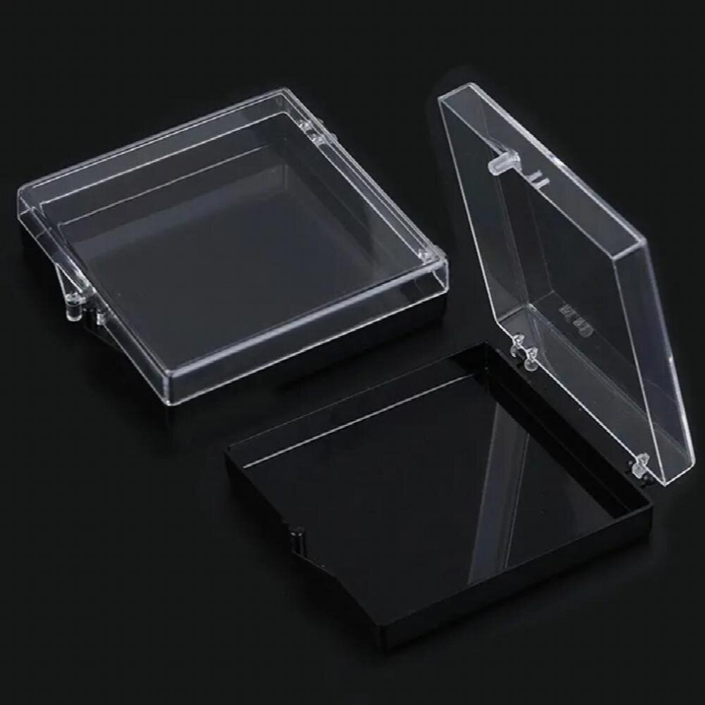 Black 1Pc Nail Art French False Nail Tips Box Rhinestone Jewelry Bead Display Storage Case Organizer Container Manicure Tools