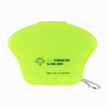 Creative Face Cover Storage Case Portable Temporary Face Cover Pouch Dustproof Reusable Plastic Storage Clip For Outdoor