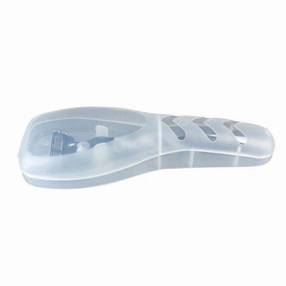 Multicoloured 1 Pcs Transparent Portable Mens Razor Blades Holder Box Portable Travel Shaver Holder Box Case Shaving Machine