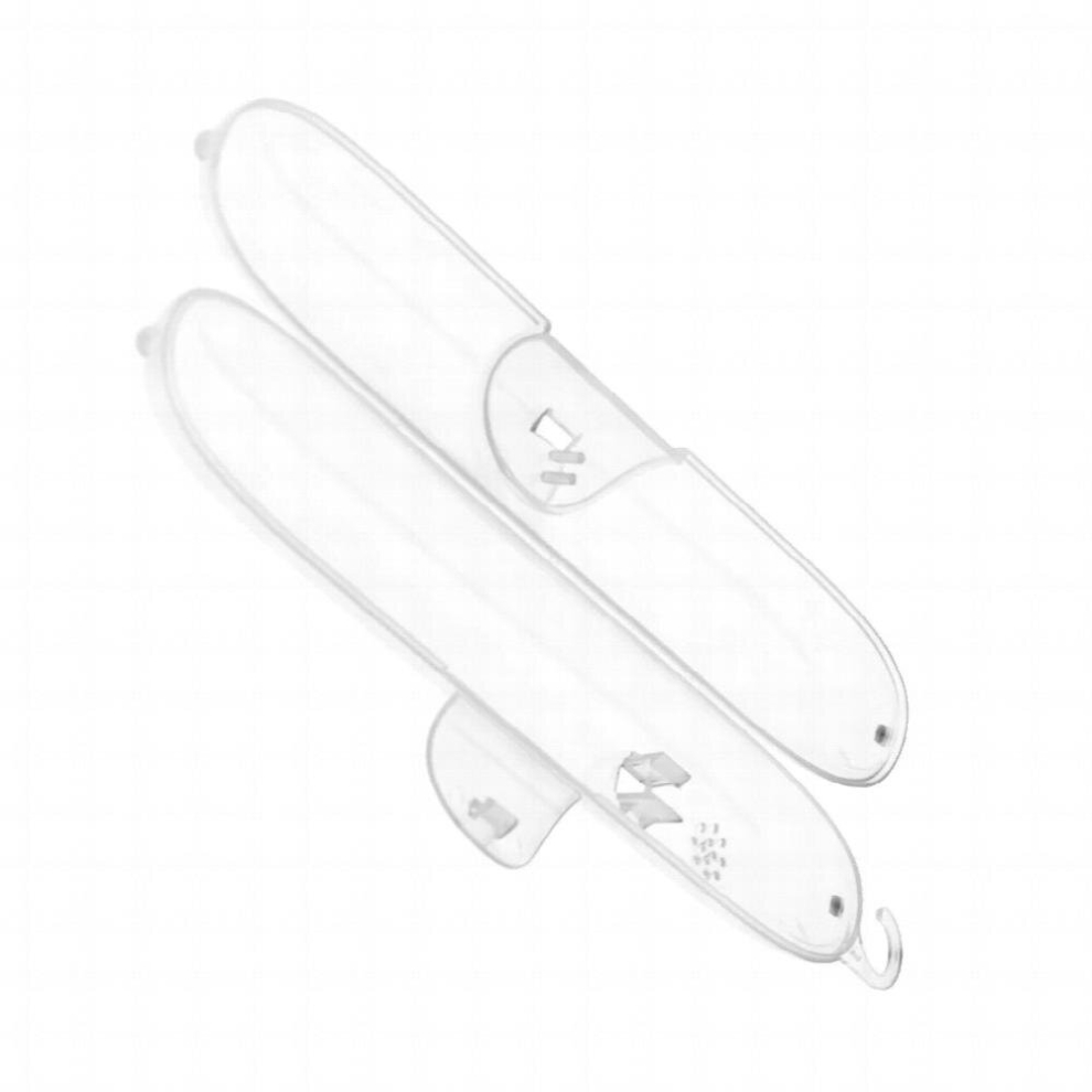 Multicoloured Travel Portable Toothbrush Storage Box Plastic Lightweight Clear Toothbrush Holder Organizer Case Protector
