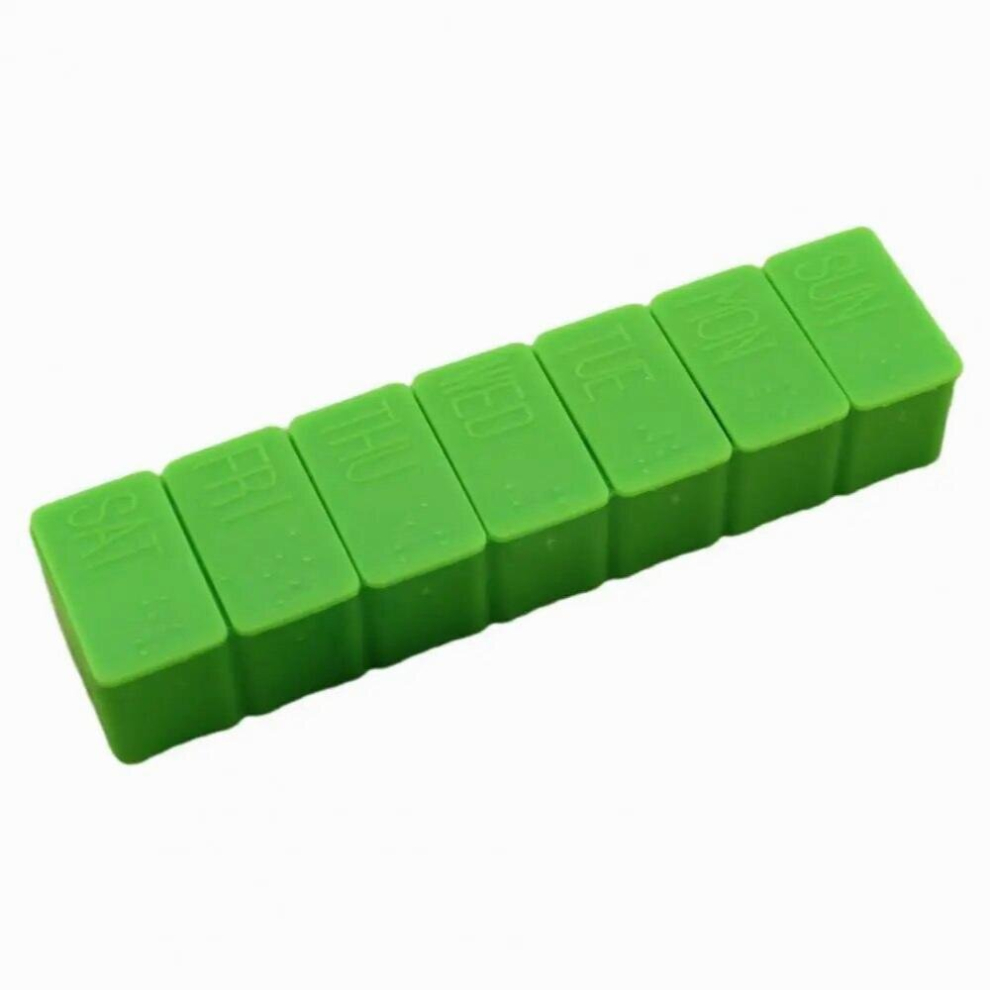 Pill Case Practical Sealed Box 7 Grids Pill Dispenser Pill Divider Can Be Reused Pill Seal Box