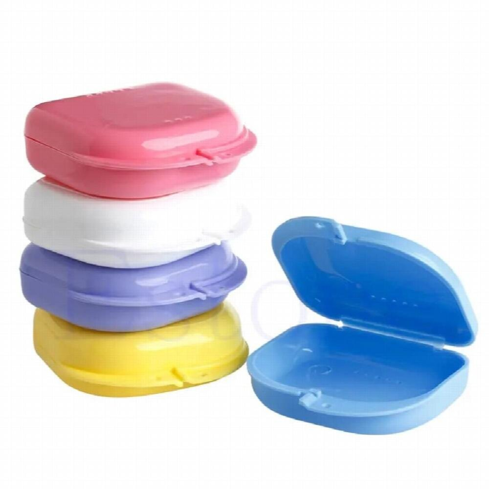Multicoloured Newly Dental Orthodontic Retainer Denture Storage For Case Box Mouthguard Contai