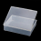 1PC Collapsible Parts Box Rectangle Plastic Boxes Transparent Container Storage Blank Component Screw Jewelry Tool Boxes 1