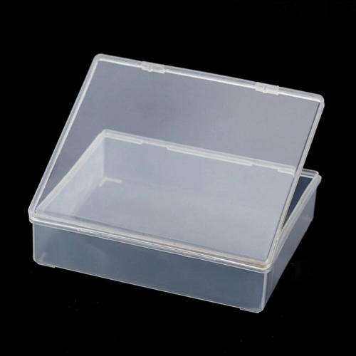 1PC Collapsible Parts Box Rectangle Plastic Boxes Transparent Container Storage Blank Component Screw Jewelry Tool Boxes