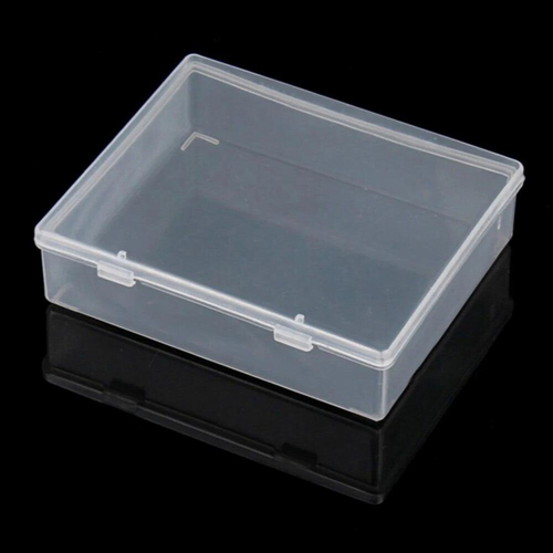 1PC Collapsible Parts Box Rectangle Plastic Boxes Transparent Container Storage Blank Component Screw Jewelry Tool Boxes 1