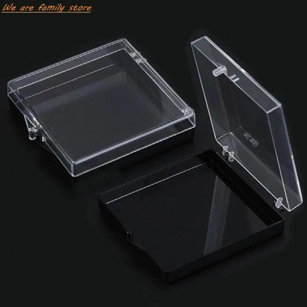 Black 1Pc Nail Art French False Nail Tips Box Rhinestone Jewelry Bead Display Storage Case Organizer Container Manicure Tools
