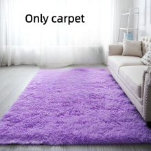 (Purple, 40*60cm/15.75*23.62in) Thickened Carpet Bedroom Square Stainresistant Tie Dye Antislip Fluffy Doormat