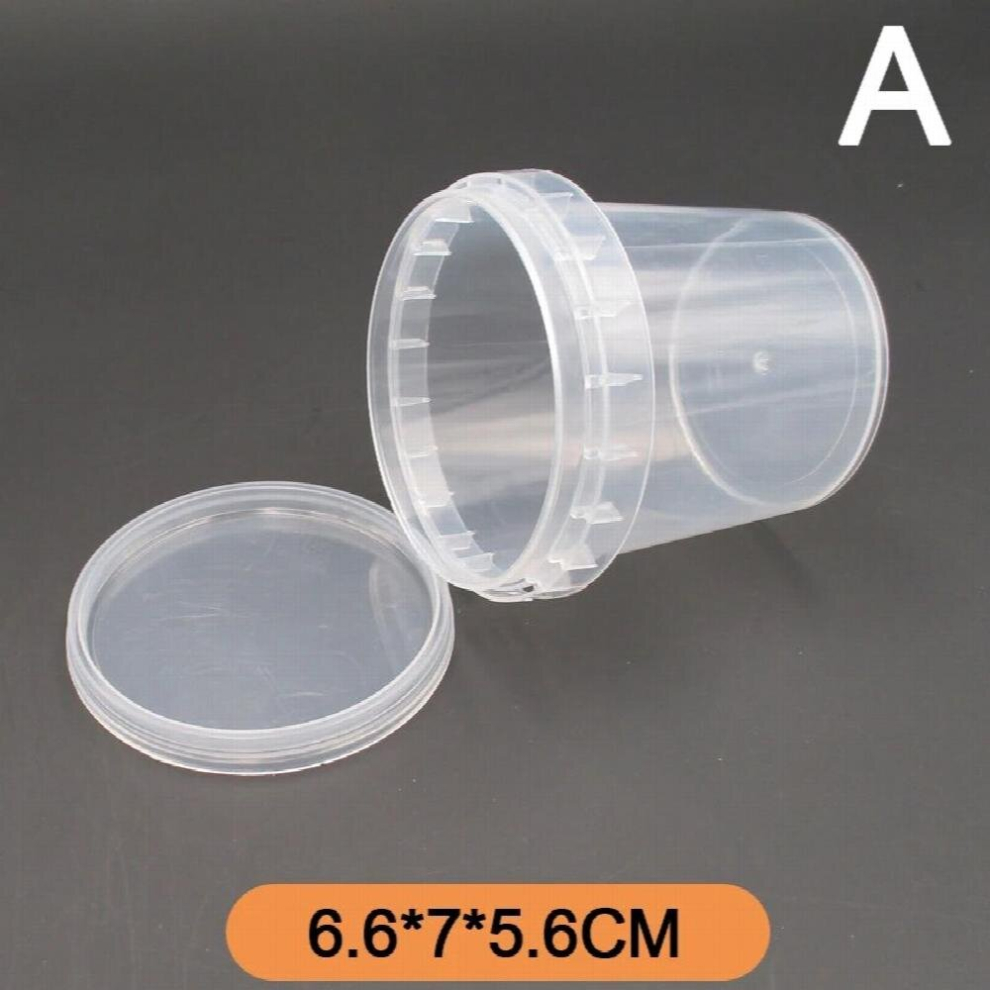 150/500/1000/2000Ml Good Sealing Transparent Lid Bucket With Handle Powders Pastes Paints Gardening Household Brewing Storage 885667166784
