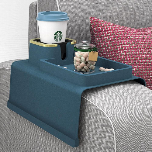 Sofa Armrest Tray with Cup Holder SpillProof Sofa Coaster Sofa Armrest