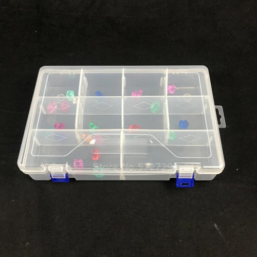 1PCS Rectangle 290X190X60mm 10 Grids Plastic Storage Containers Box With Lids For Small Items 2