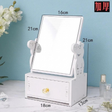 Mirror Desktop Makeup Mirror Desktop Portable Portable Large Cartoon Princess Beauty Dormitory Student Dressing Mirror Net Red
