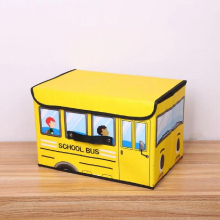 Children Clothes Storage Organizer Cartoon Toy Car Sundry Storage Box Non Woven Fabric Foldable Closet Drawer Organizer For Home