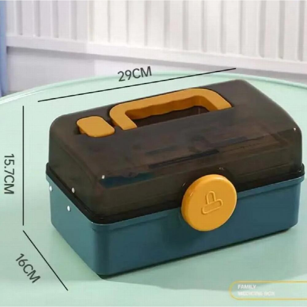 Multicoloured First Aid Kit Portable Large-Capacity Medicine Box With Handle Multi-Functional Household Convenient Medicine Storage Box