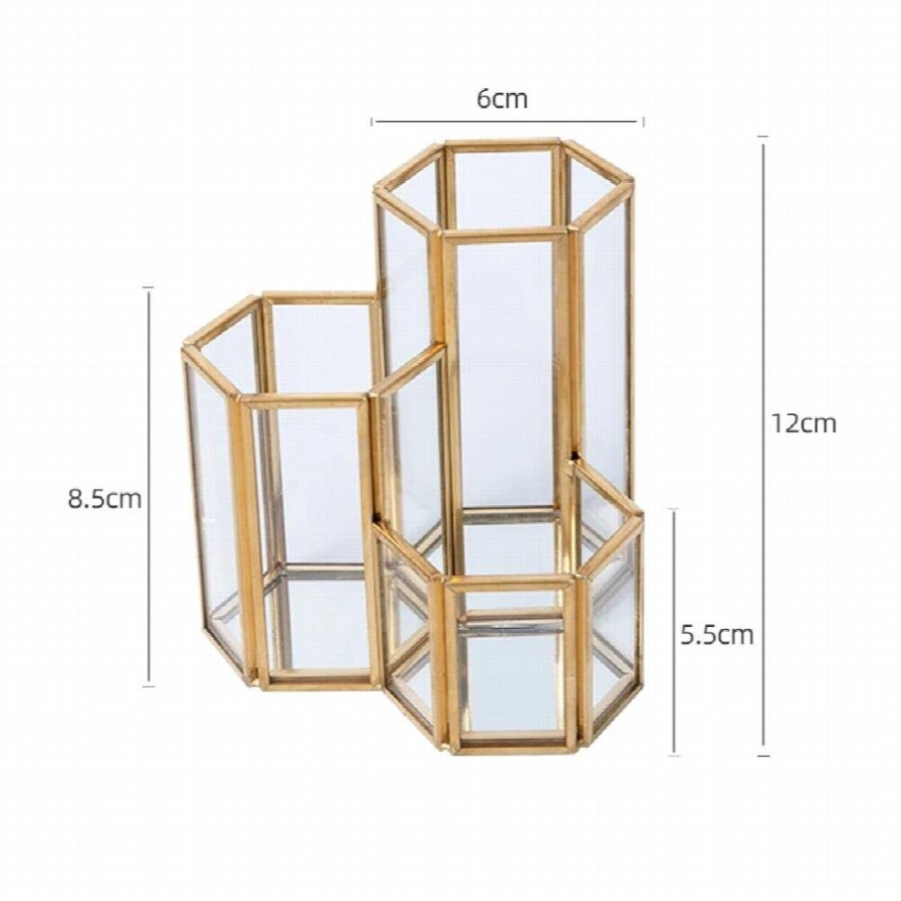 European Golden Edge Make Up Organizer Box Brush Cosmetic Organizer Transparent Multi-Function Acrylic Storage Organizer-image-OPC-PCS6MXS-NEW