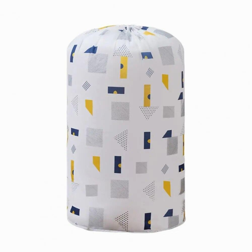 Portable Clothes Storage Bag Cylinder Quilt Pouch Large Capacity Pillow Blanket Bedding Storage Pouch Moisture-proof