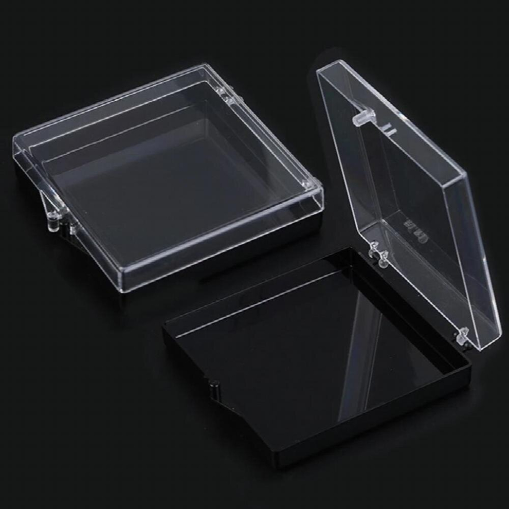 Black 1Pc Nail Art French False Nail Tips Box Rhinestone Jewelry Bead Display Storage Case Organizer Container Manicure Tools