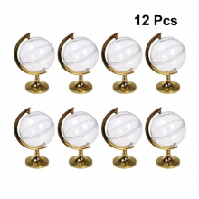 12pcs Plastic Globe Shape Candy Boxes Creative Chocolate Ball Sweet Packaging Wedding Party Christmas Halloween Gift Favor