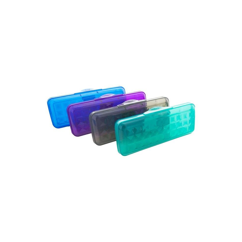 Photos - Pen DDI 2373305 8 in. Snap Closure Pencil Boxes, Assorted Color - Pack of 24