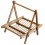 Bamboo dish rack, fruit vegetable dish drainer, kitchen tool 5
