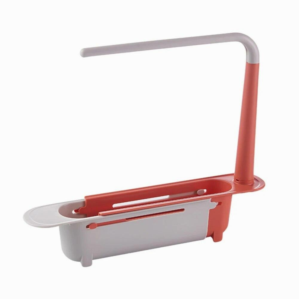 Telescopic Sink Shelf Kitchen Sinks Organizer Soap Sponge Holder Sink Drain Rack Storage Basket Kitchen Gadgets Accessories 885667211637