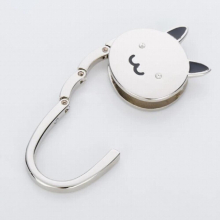 1Pcs Rabbit Cartoon Hanger Portable Handbag Hook Metal Foldable Antislip Rubber Base bag holder Selling