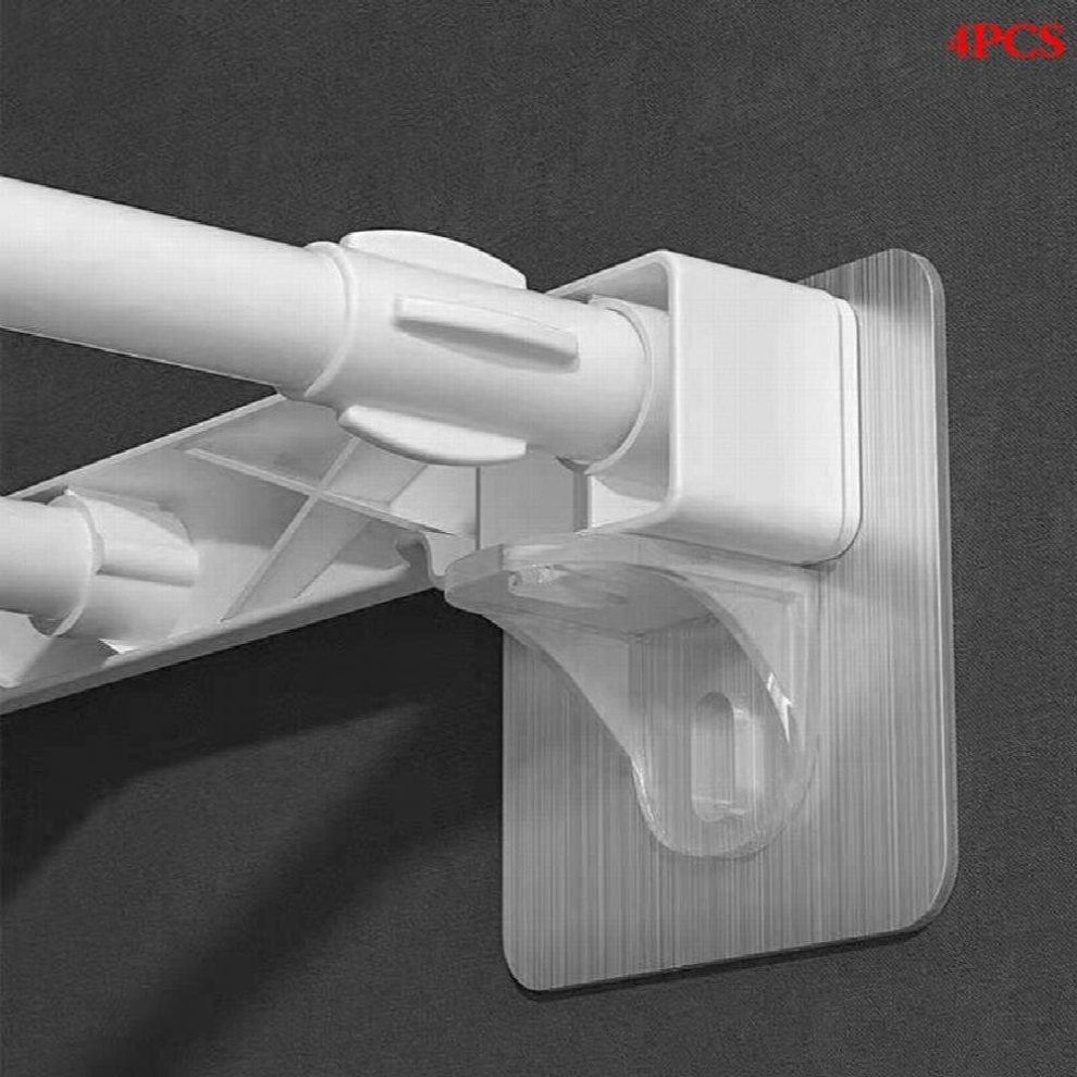 4Pc Adhesive Shelf Support Pegs Punch Shelf Support Peg-Self Adhesive Clips Closet Cabinet Shelf Support Clips Wall Hanger 885667214850