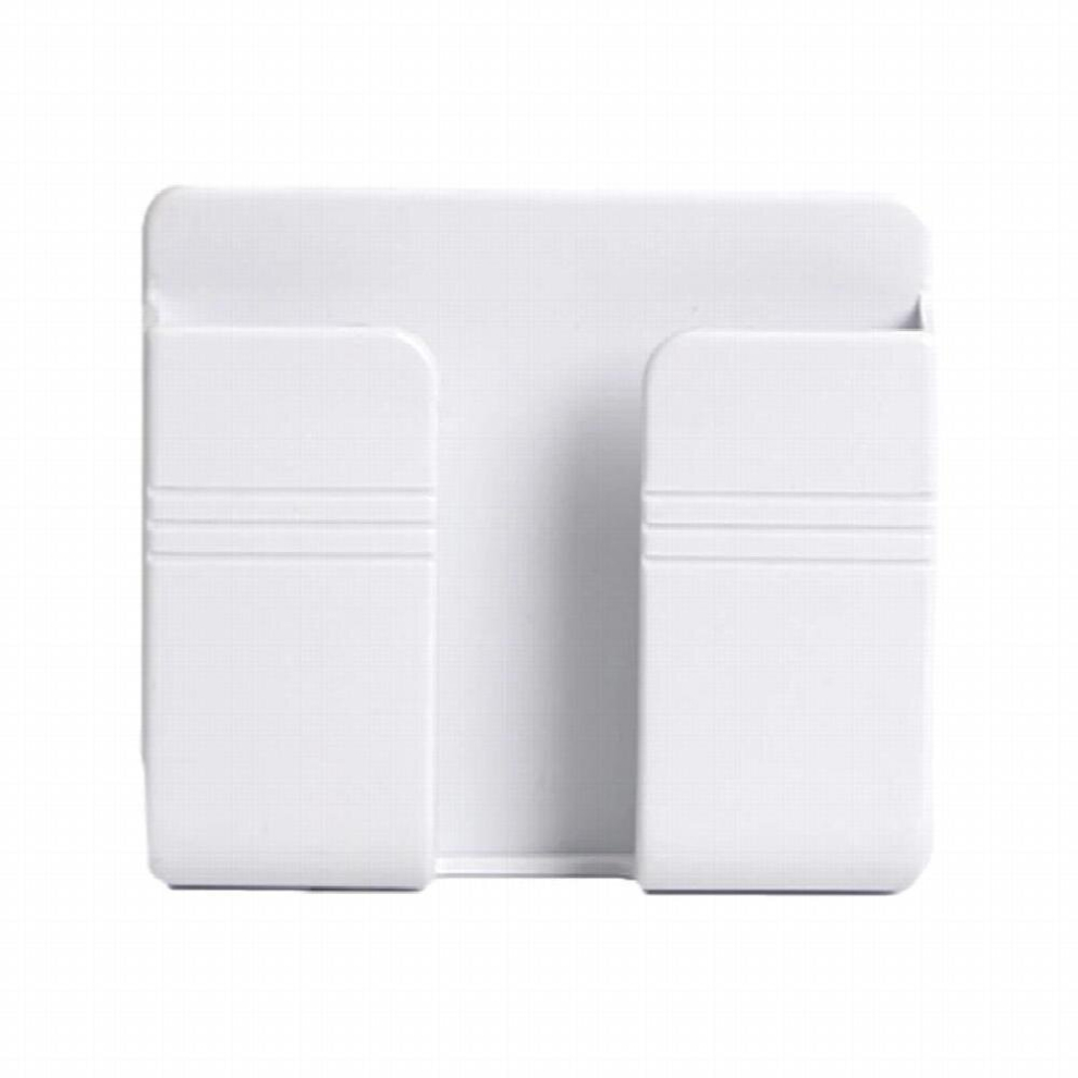 Wall Mounted Phone Holder Remote Control Storage Box Home Plug Shelves Charging Stand Punch-Free Organizer Multifunction Holder Multicoloured 885667214621