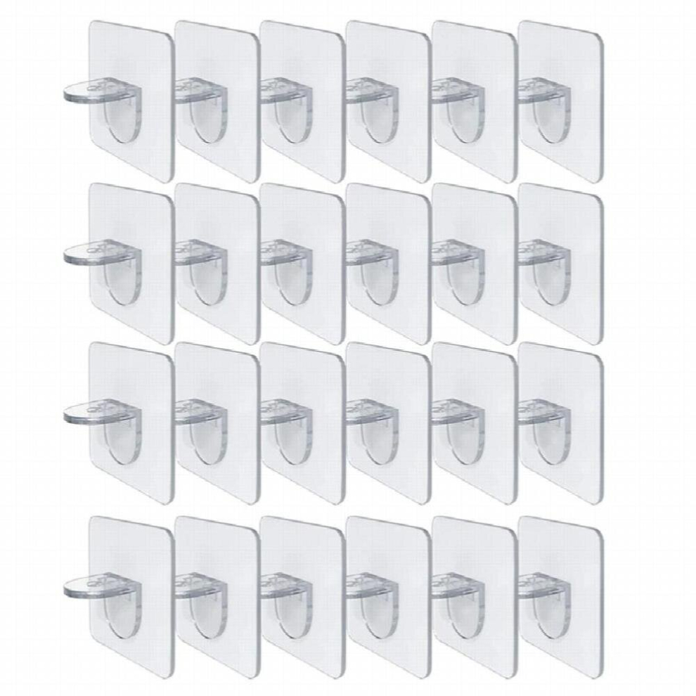 24Pcs Punch Shelf Support Peg-Self Adhesive Shelves Clips For Kitchen Cabinet Closet Brackets Clapboard Layer 885667202802