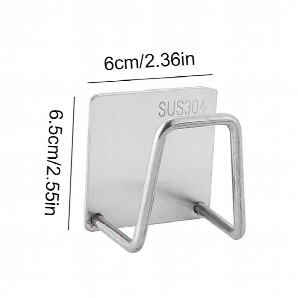304 Stainless Steel Kitchen Sponges Holder Self Adhesive Sink Sponges Drain Drying Rack Storage Holder Kitchen Sink Accessories 885667223289