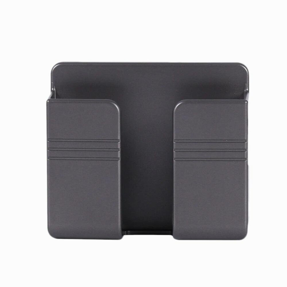 Wall Mounted Phone Plug Holder Mobile Phone Charging Rack Stand Air Conditioner Tv Remote Control Storage Box Wall Phone Bracket Black 885667223814
