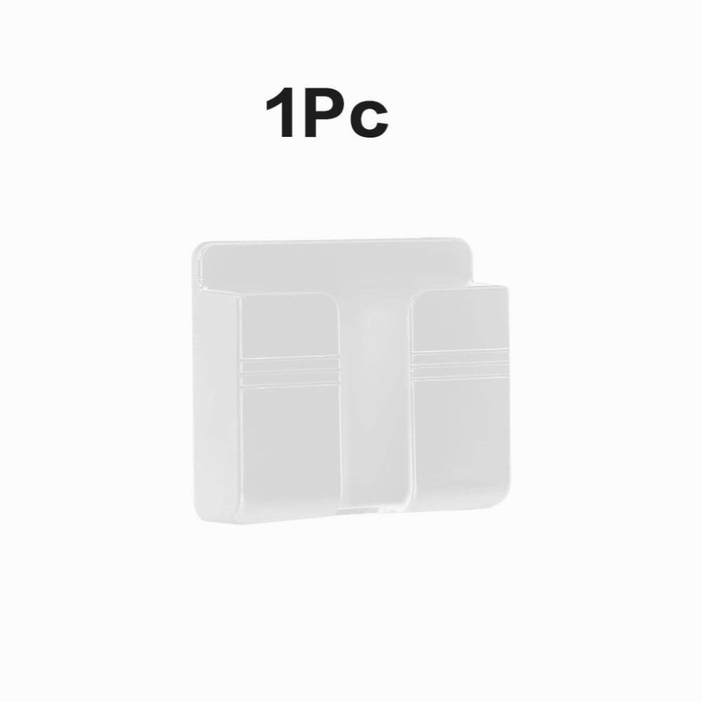 1Pcs Punch-Free Mobile Phone Holder Wall Mount Stand Remote Control Organizer Storage Box Charging Bedside Container Rack Multicoloured 885667225221