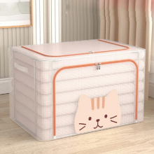 Folding Storage Box Clothing Underwear Quilt Toys Organizer Waterproof Fabric Modern Bin Box Househould Cabinet Bag