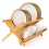 Nature Bamboo Dish Rack Bowls Holder Length Kitchen Storage Racks 4