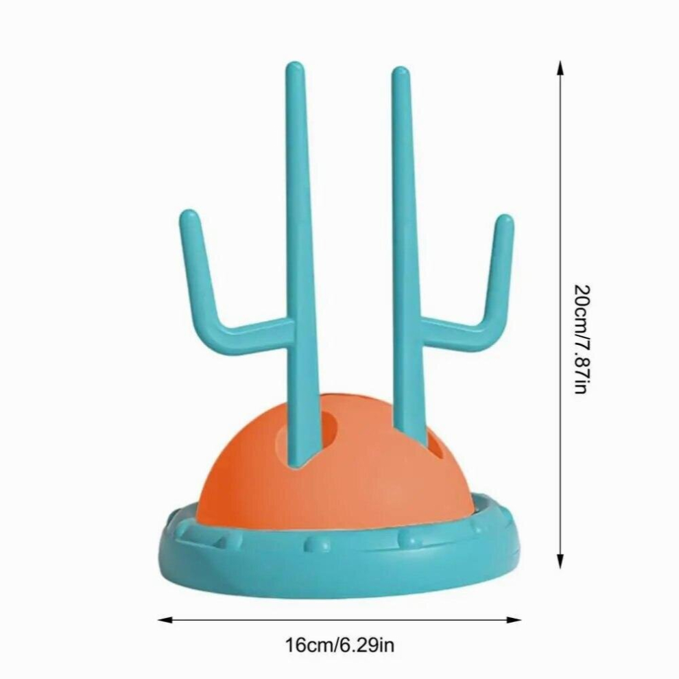 Toddler Bottle Holder Baby Bottle Drying Rack Baby Feeding Bottle Solid Cleaning Dryer Drainer Storage Dustproof Drying Rack Orange