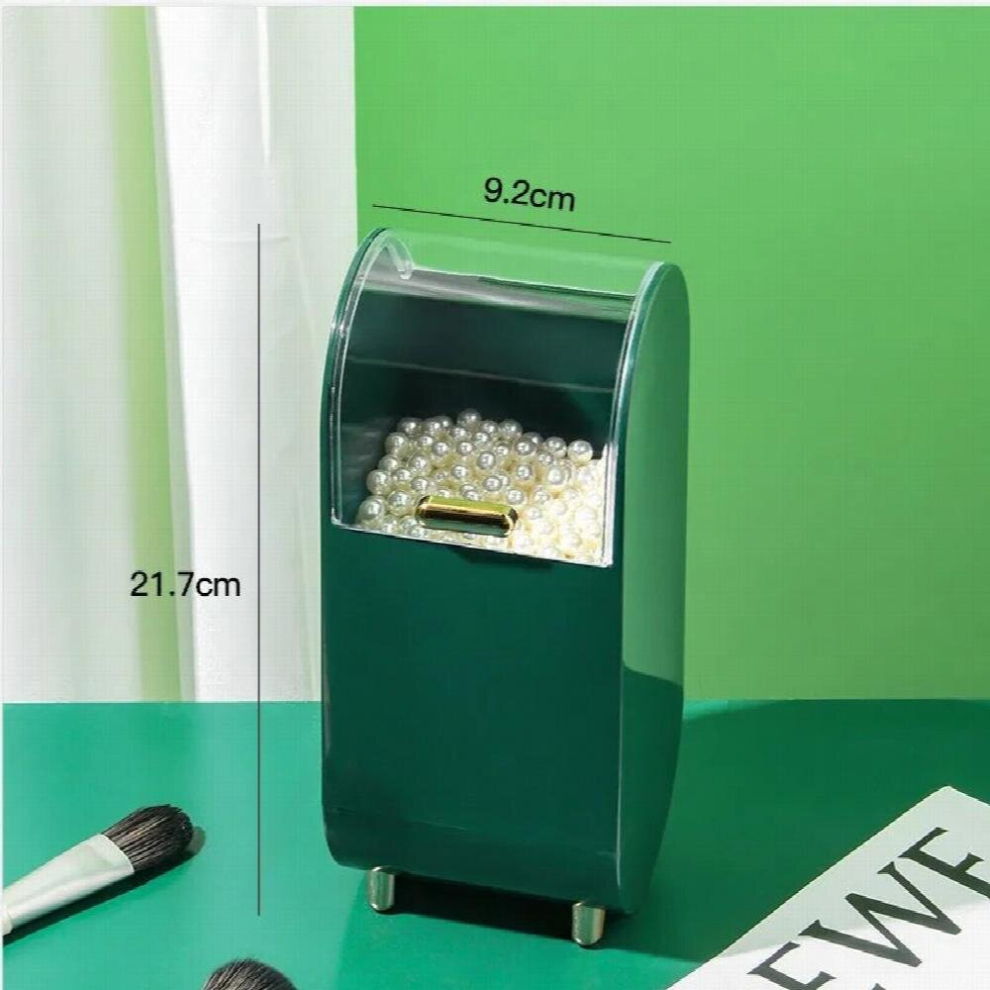 Green Makeup Brush Holder Cosmetic Storage Box Storage Organizer Makeup Container Beauty Brush Pen Holder Display Stand Plastic Box