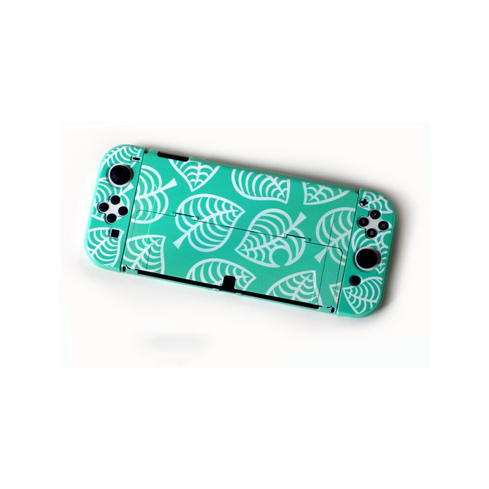 (Oz-036 Mori - Leaves) Switch Oled Colorful Hard Shell Openable Bracket 4754135885167